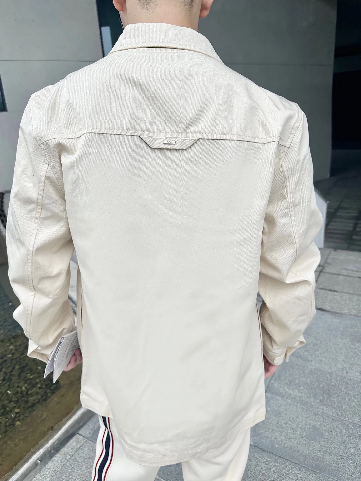 Louis Vuitton/Louis Vuitton 24Fw presbyopic flocked patchwork shirt jacket